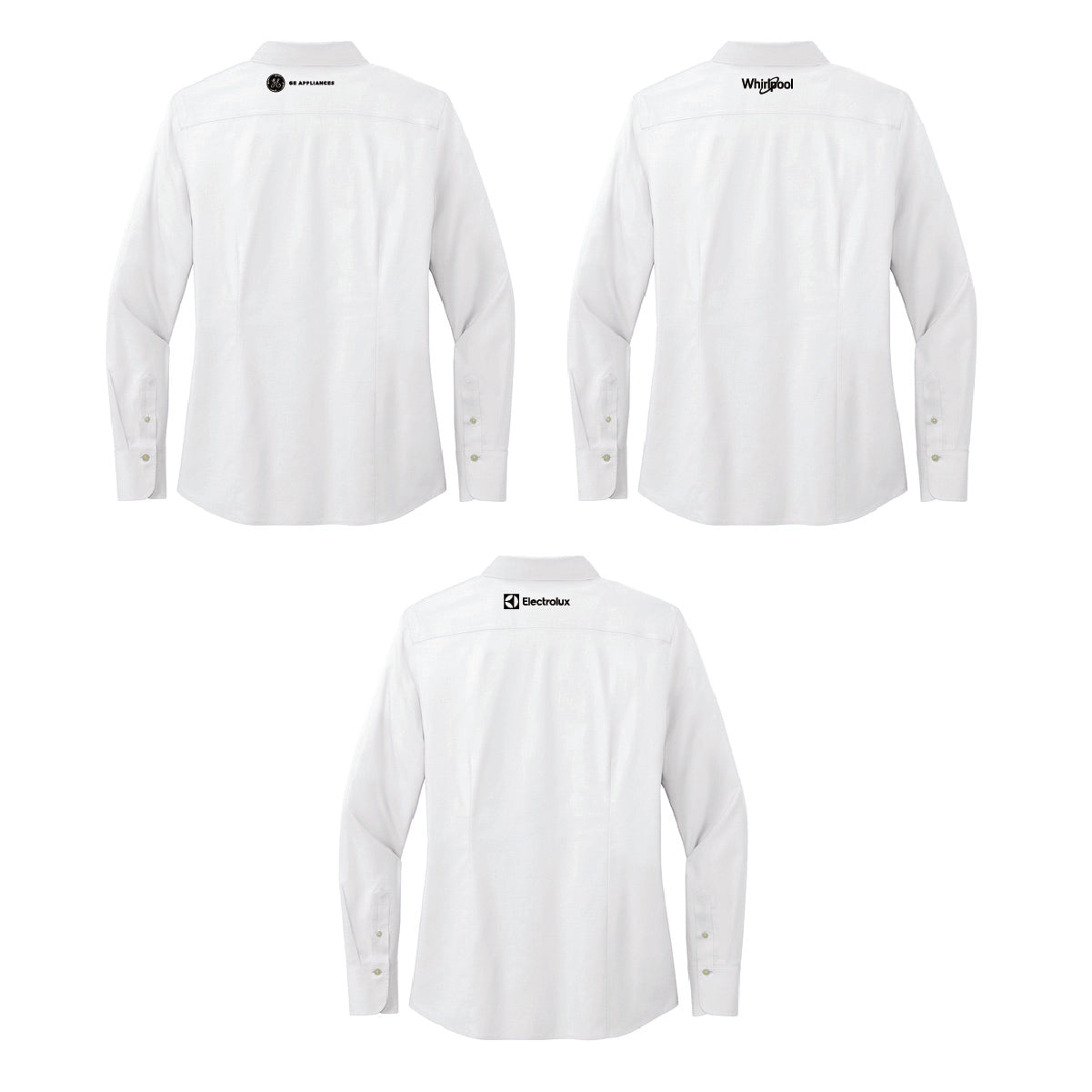 Brooks Brothers Men's Pinpoint Long Sleeve Shirt with Marcone Logo