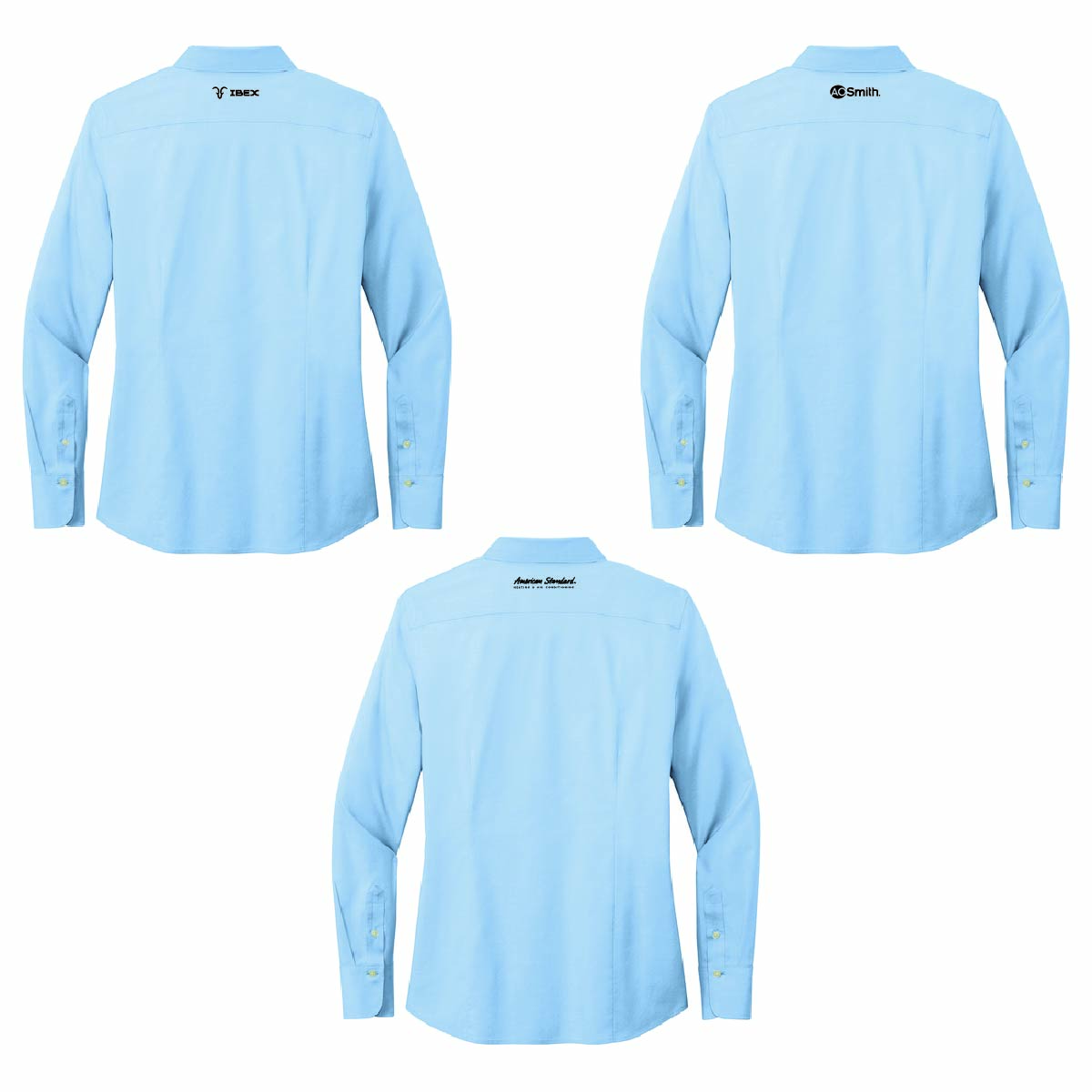 Brooks Brothers Women's Pinpoint Long Sleeve Shirt with Marks Supply Logo