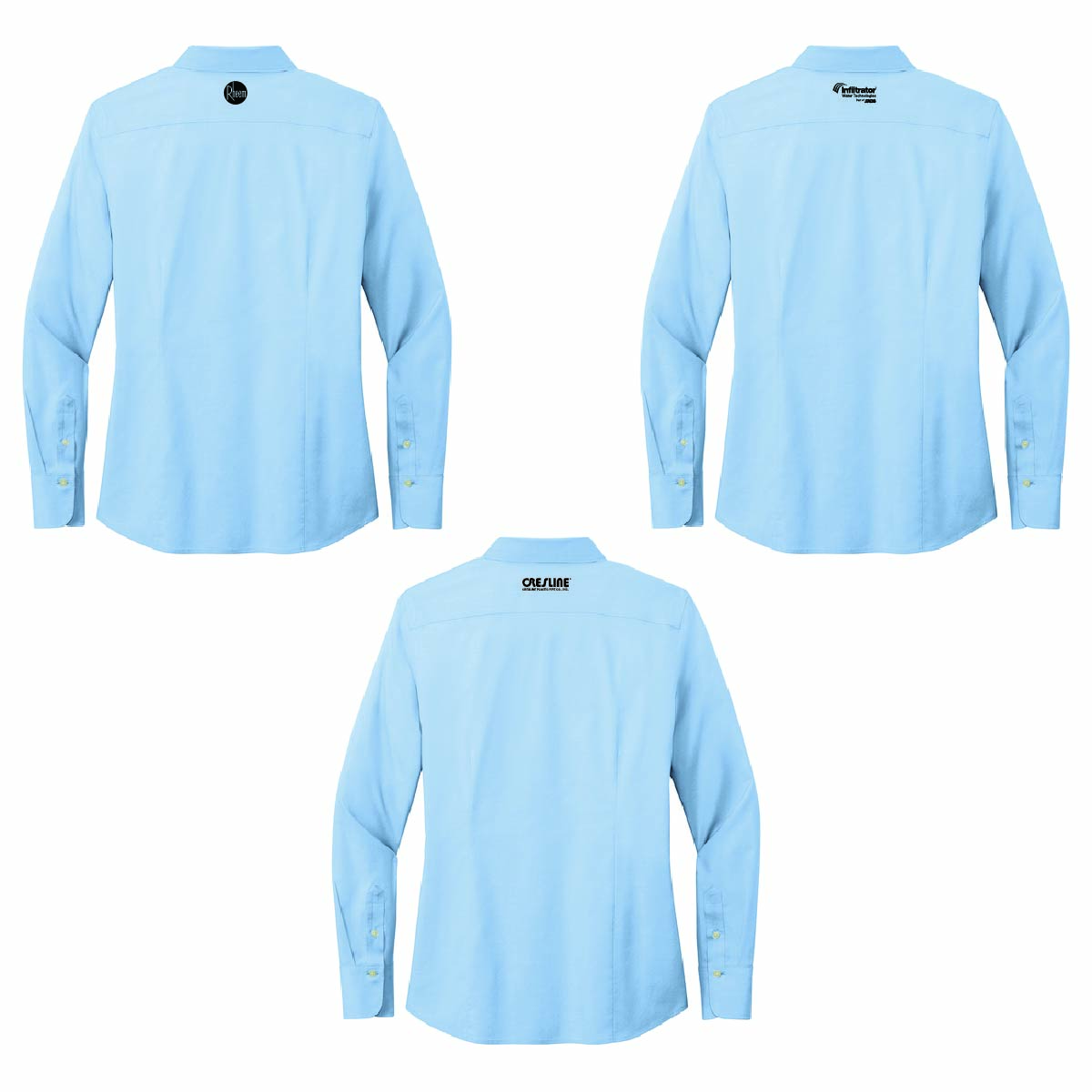 Brooks Brothers Women's Pinpoint Long Sleeve Shirt with TA Gentry Logo