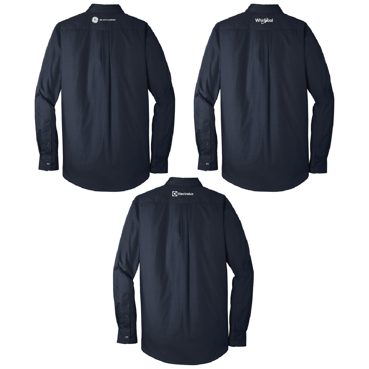 Port Authority Men's Long Sleeve Poplin Shirt with Marcone Logo