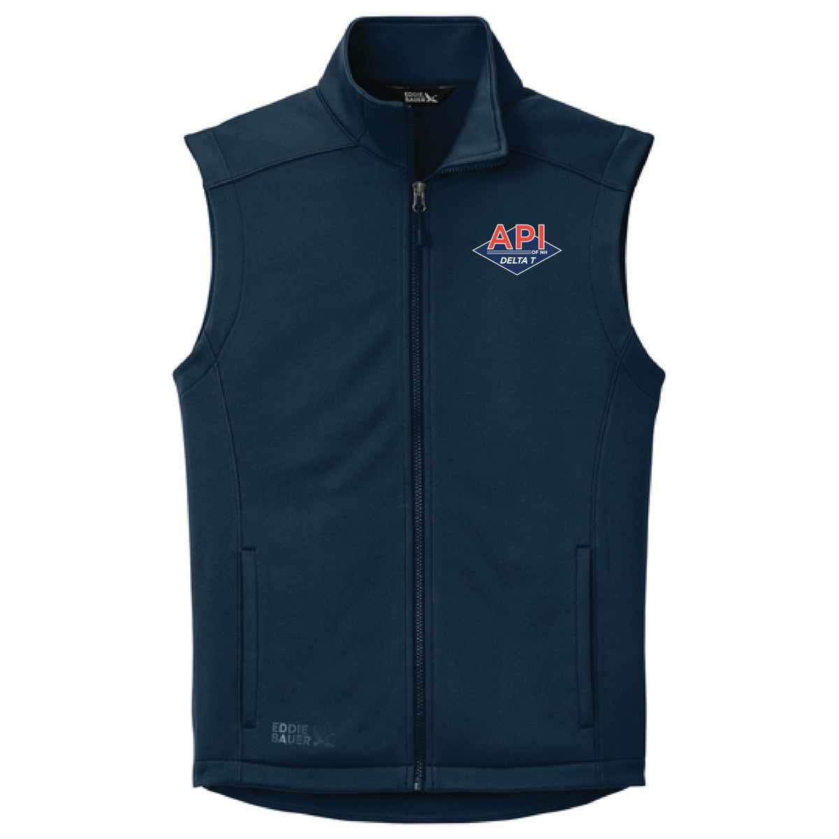 Eddie Bauer Men's Smooth Mid Layer Fleece Vest with API Logo