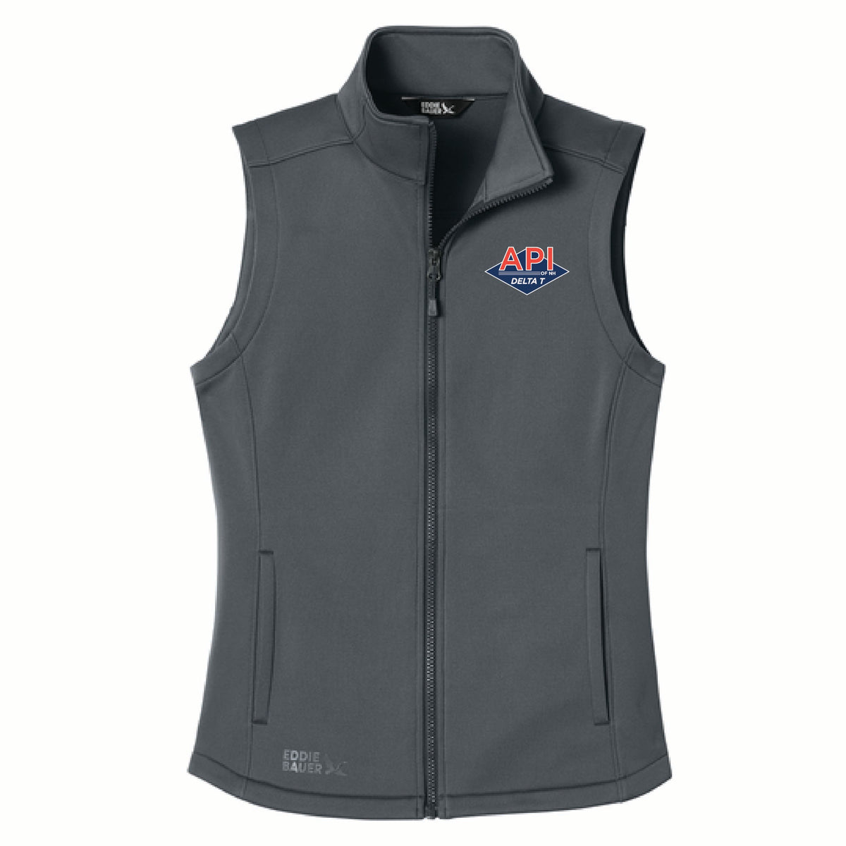 Eddie Bauer Women's Smooth Mid Layer Fleece Vest with API Logo