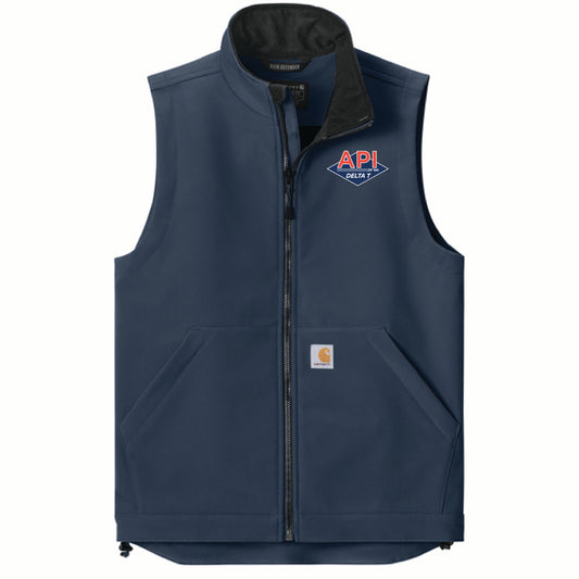 Carhartt Men's Rain Defender Soft Shell Vest with API Logo