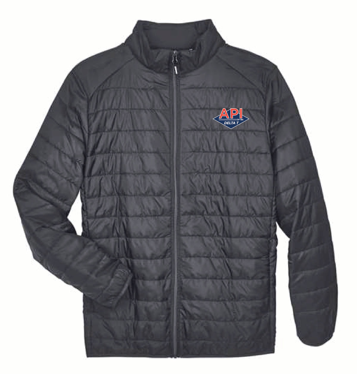 Core 365 Men's Packable Puffer Jacket with API Logo