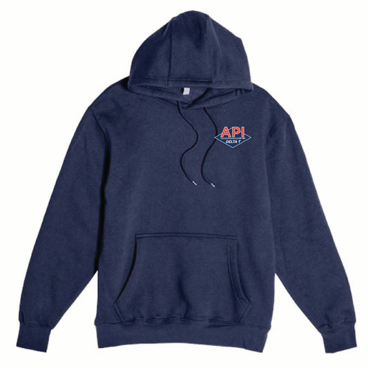 Lane 7 Unisex Premium Pullover Hooded Sweatshirt with API Logo