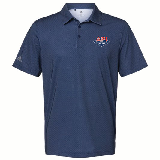 Adidas Men's Ultimate Diamond Print Polo with API Logo