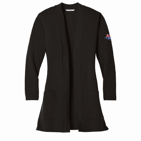Port Authority Women's Long Pocket Knit Cardigan with API Logo