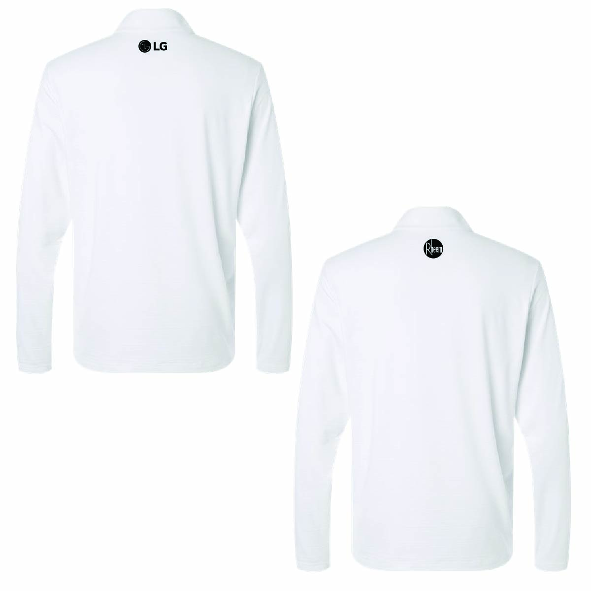 Adidas Men's Textured Stripe 1/4 Zip Pullover with API Logo