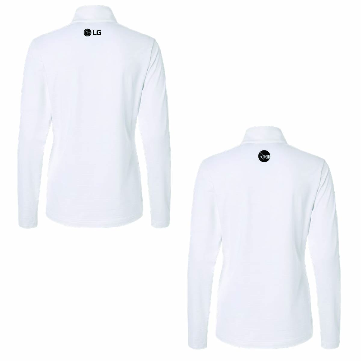 Adidas Women's Textured Stripe 1/4 Zip Pullover with API Logo