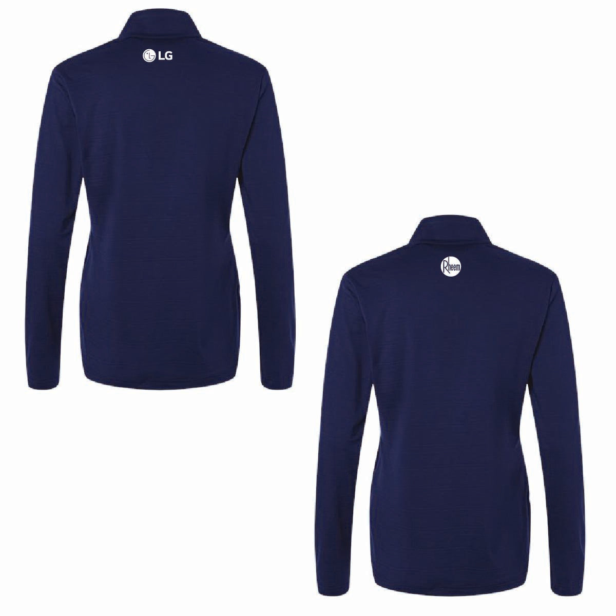 Adidas Women's Textured Stripe 1/4 Zip Pullover with API Logo
