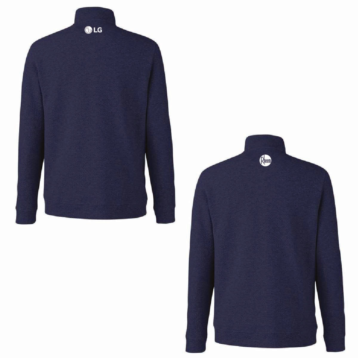 North End Men's Textured 1/4 Zip Pullover with API Logo