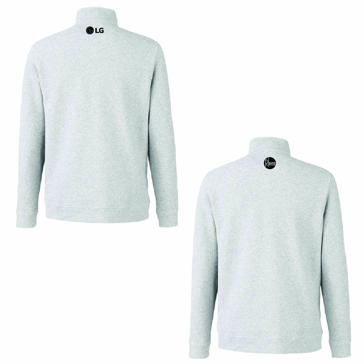 North End Men's Textured 1/4 Zip Pullover with API Logo