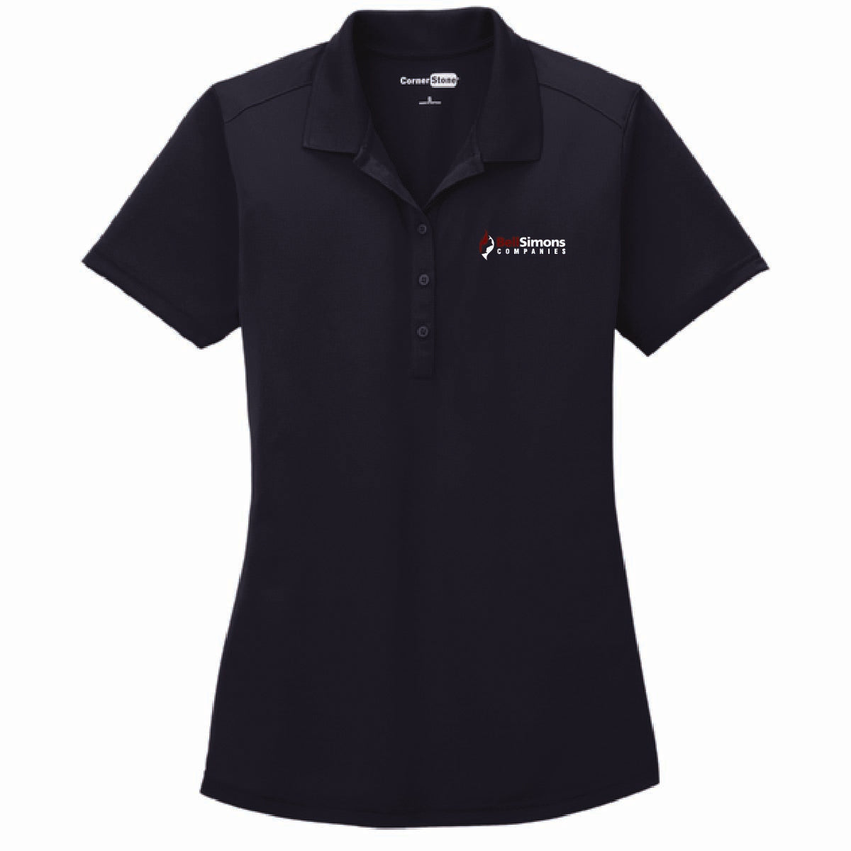 Cornerstone Women's Snag Proof Polo with BellSimons Logo