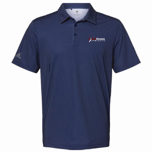 Adidas Men's Ultimate Diamond Print Polo with BellSimons Logo