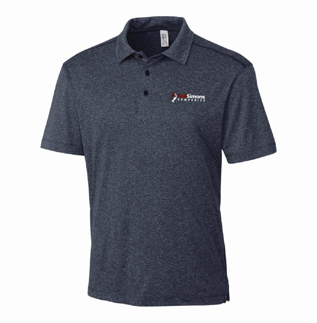 Clique by Cutter Men's Charge Active Polo with BellSimons Logo