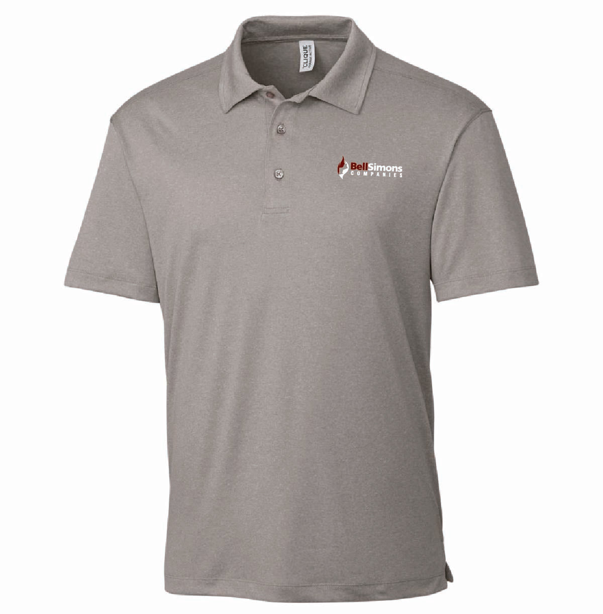 Clique by Cutter Men's Charge Active Polo with BellSimons Logo