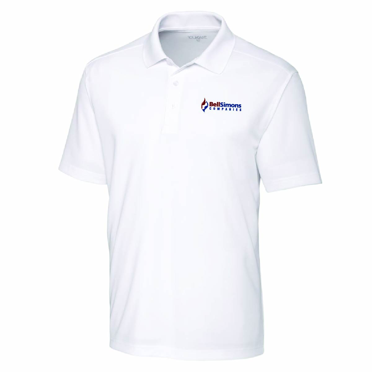 Clique by Cutter Men's Spin Performance Polo with BellSimons Logo