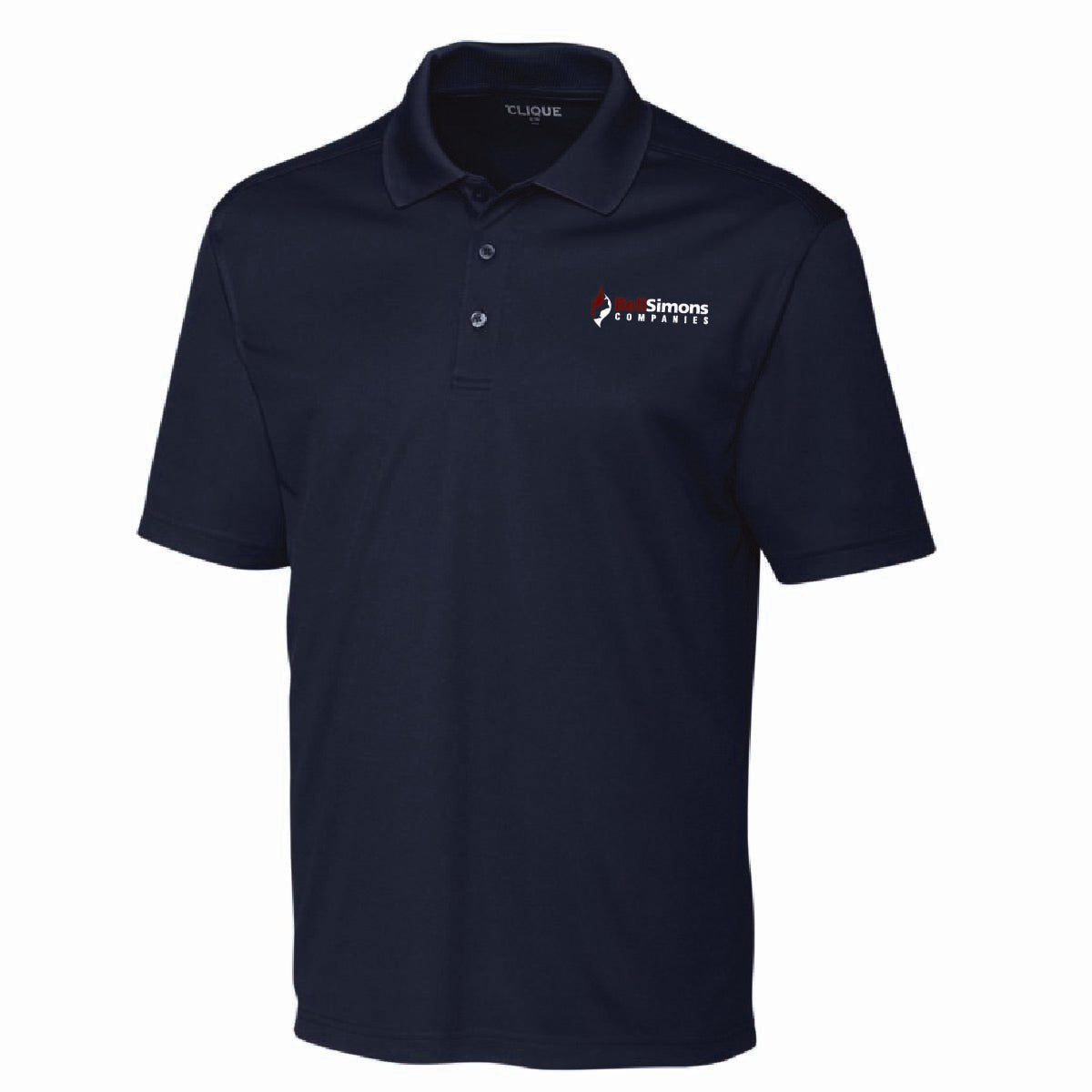 Clique by Cutter Men's Spin Performance Polo with BellSimons Logo