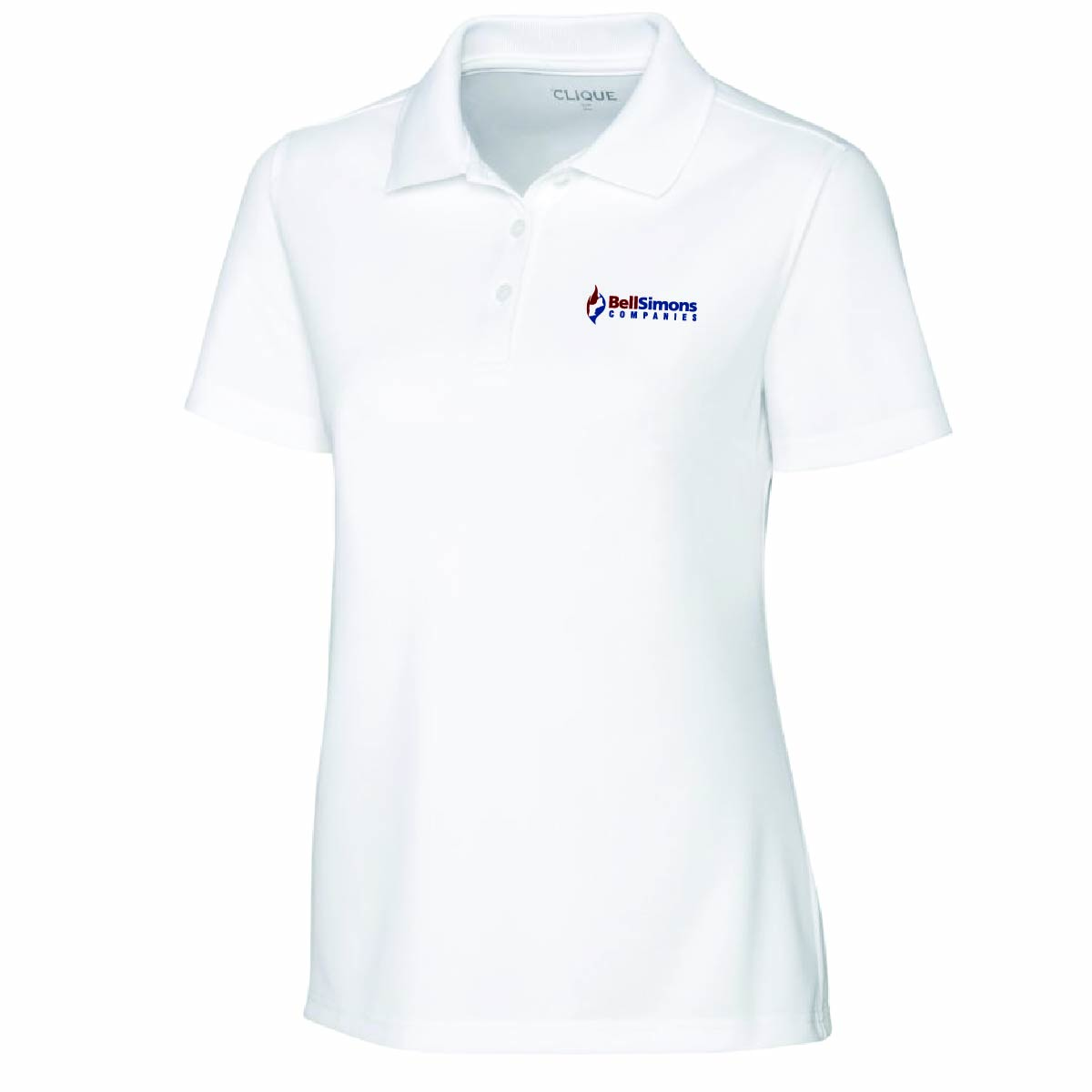 Clique by Cutter Women's Spin Performance Polo with BellSimons Logo