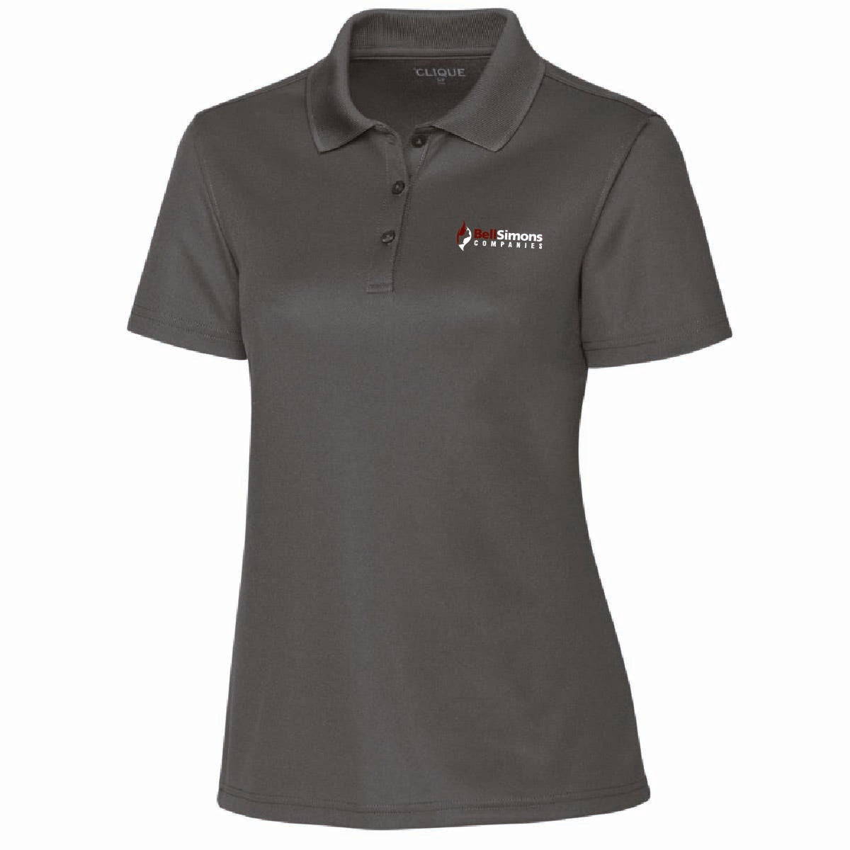 Clique by Cutter Women's Spin Performance Polo with BellSimons Logo