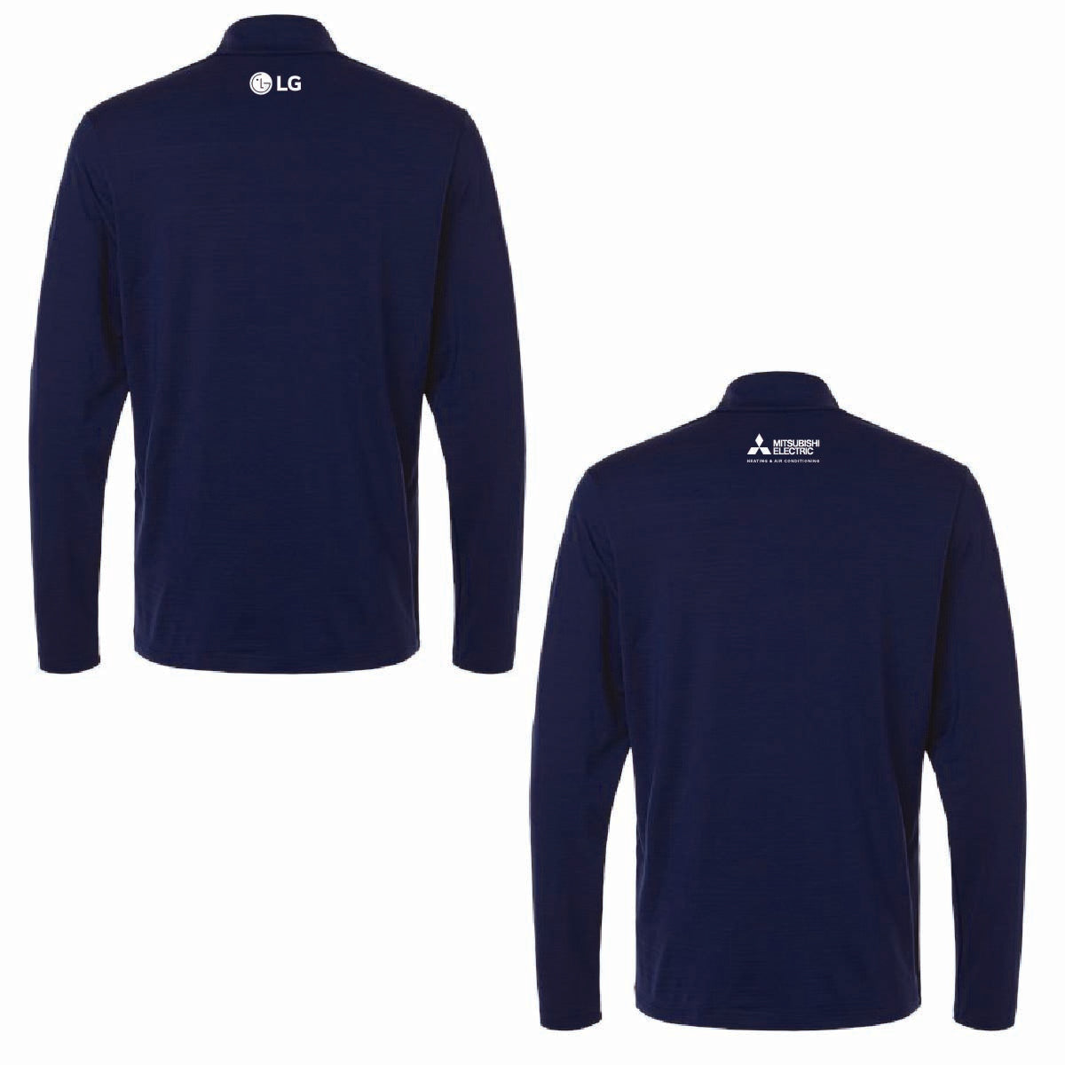 Adidas Men's Textured Stripe 1/4 Zip Pullover with BellSimons Logo