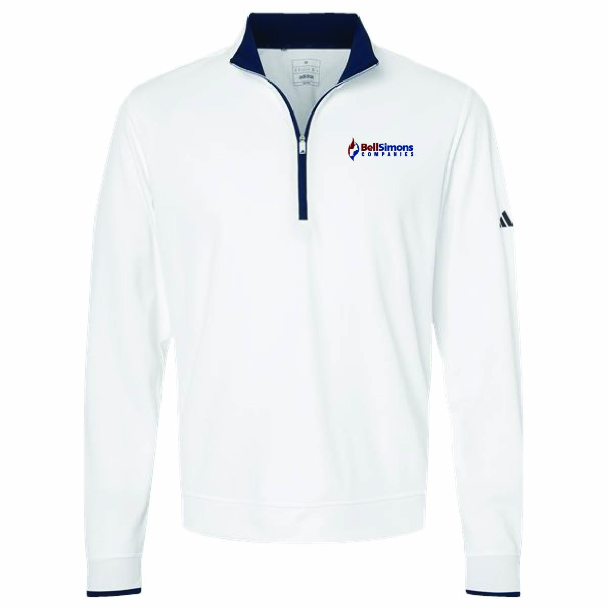 Adidas Men's Lightweight 1/4 Zip Pullover with BellSimons Logo