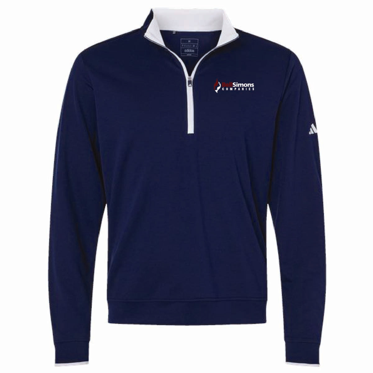 Adidas Men's Lightweight 1/4 Zip Pullover with BellSimons Logo