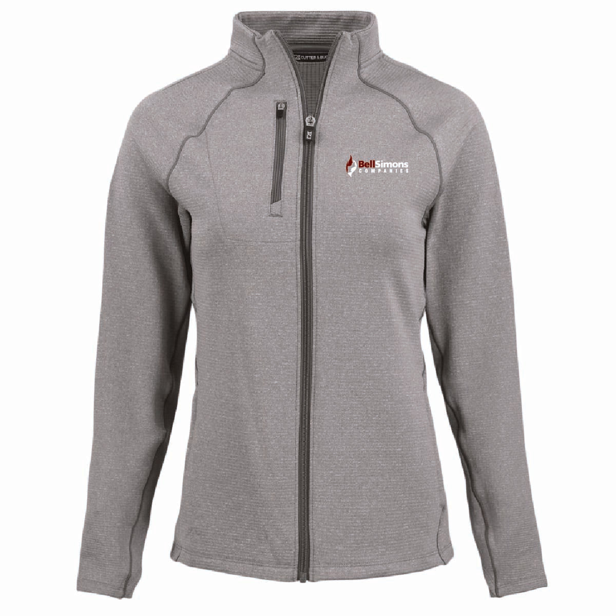 Cutter & Buck Women's Peshastin Fleece Full Zip Jacket with BellSimons Logo