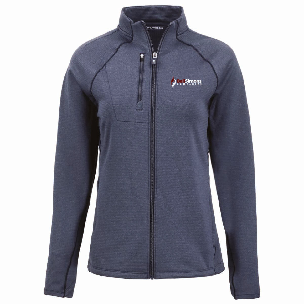 Cutter & Buck Women's Peshastin Fleece Full Zip Jacket with BellSimons Logo