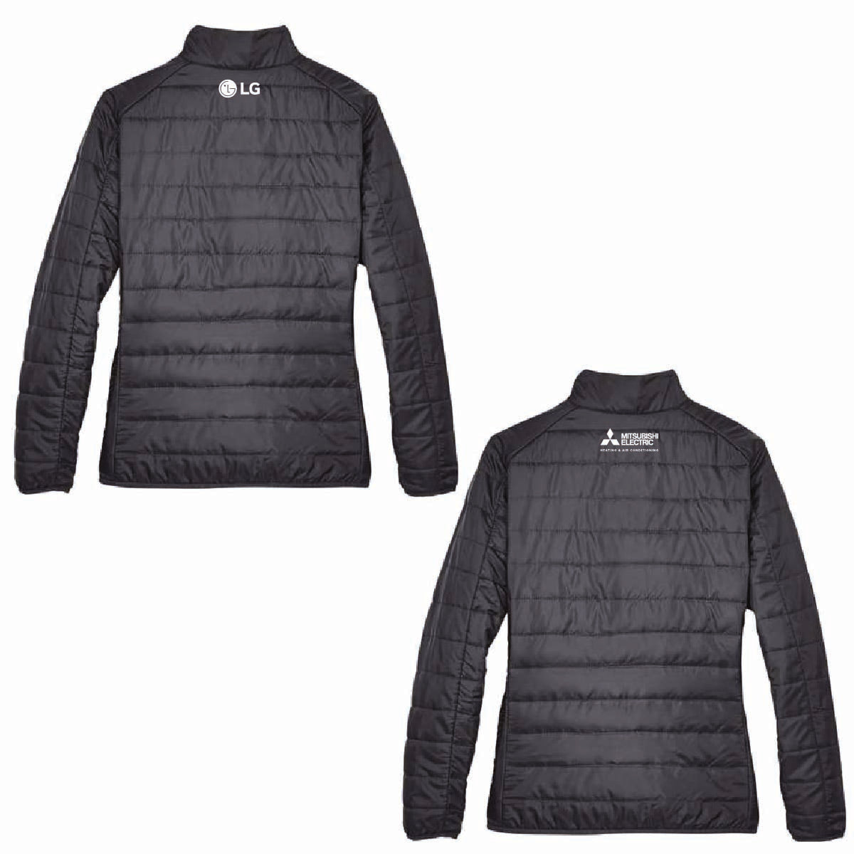 Core 365 Women's Packable Puffer Jacket with BellSimons Logo
