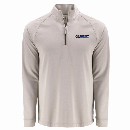 Clique by Cutter Men's Dash 1/4 Zip Sweatshirt with C&L HVAC Logo
