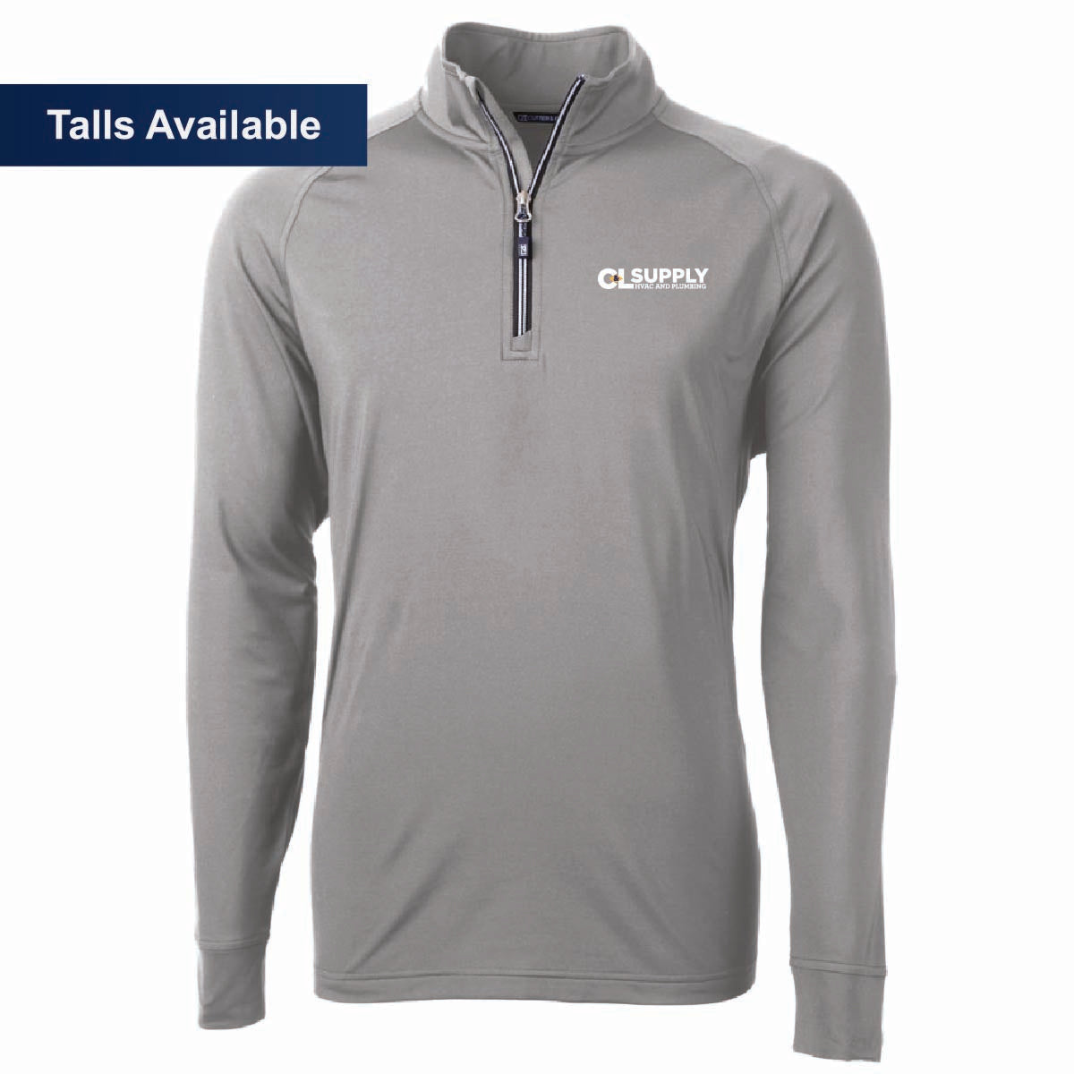 Cutter & Buck Men's Eco Stretch 1/4 Zip with C&L HVAC Logo