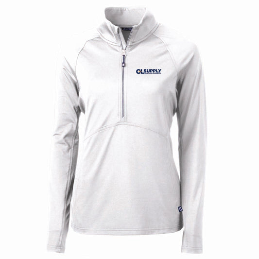 Cutter & Buck Women's Eco Stretch 1/4 Zip with C&L HVAC Logo