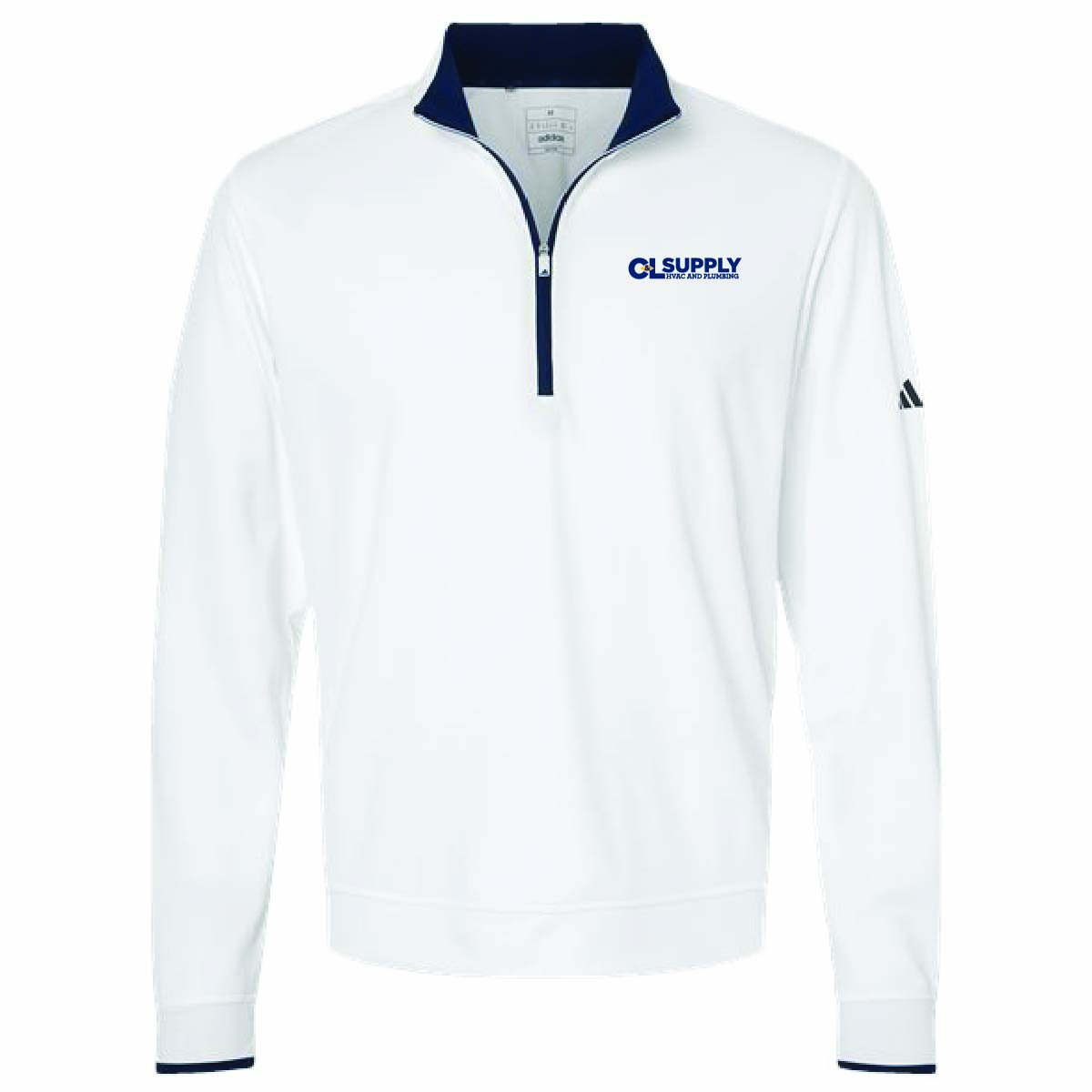 Adidas Men's Lightweight 1/4 Zip Pullover with C&L HVAC Logo