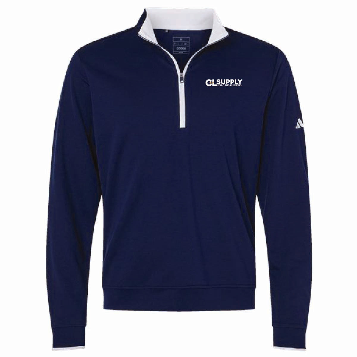 Adidas Men's Lightweight 1/4 Zip Pullover with C&L HVAC Logo