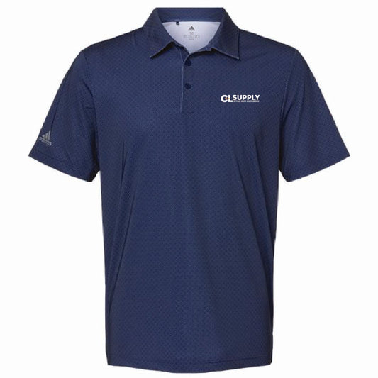 Adidas Men's Ultimate Diamond Print Polo with C&L HVAC Logo