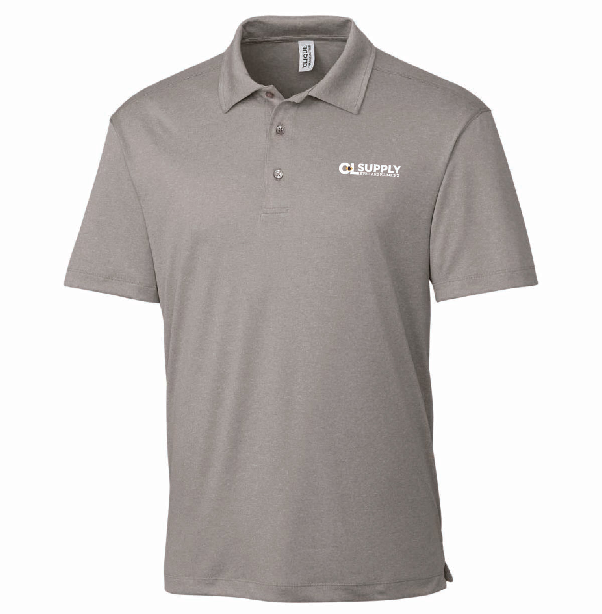 Clique by Cutter Men's Charge Active Polo with C&L HVAC Logo