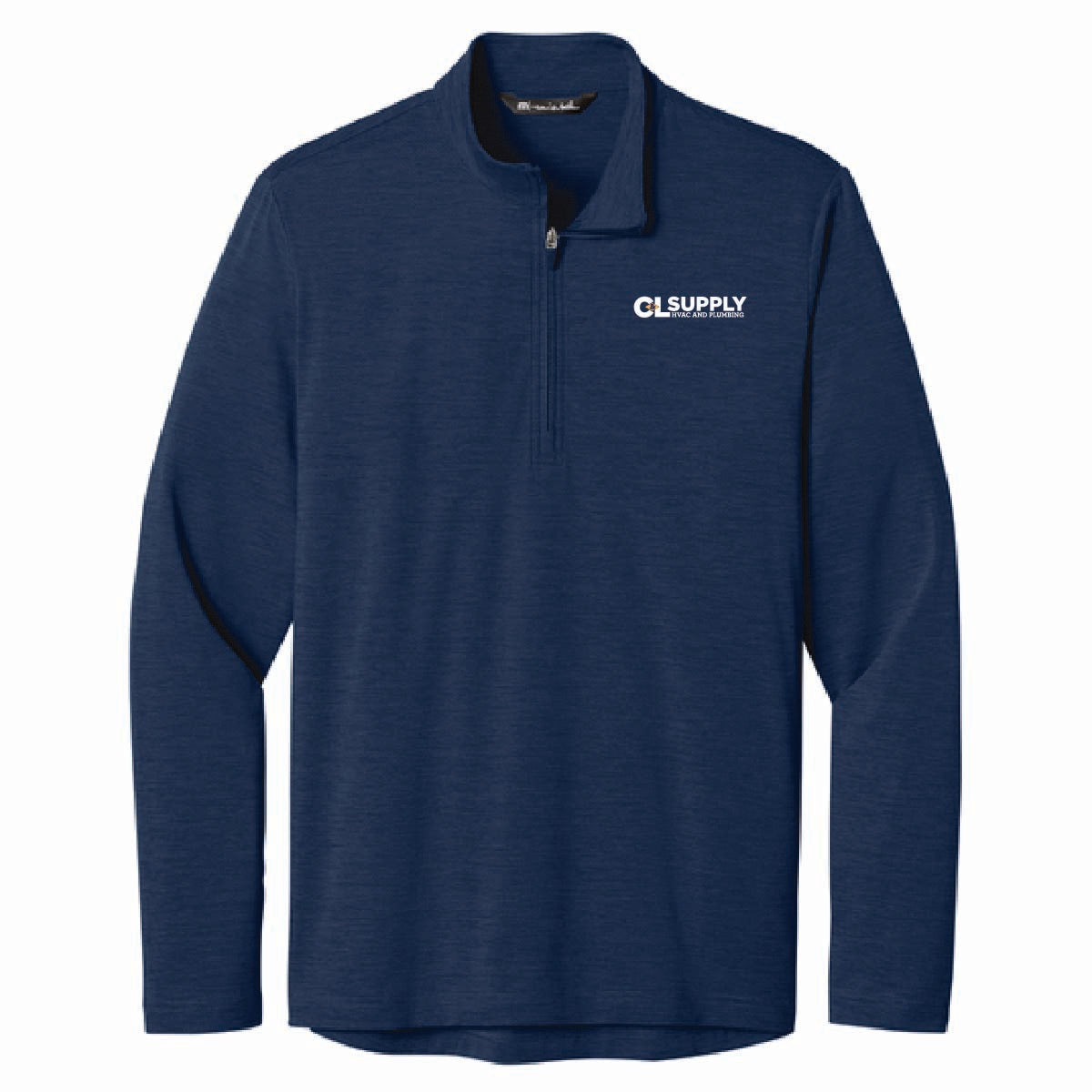TravisMathew Men's Onward 1/4 Zip with C&L HVAC Logo