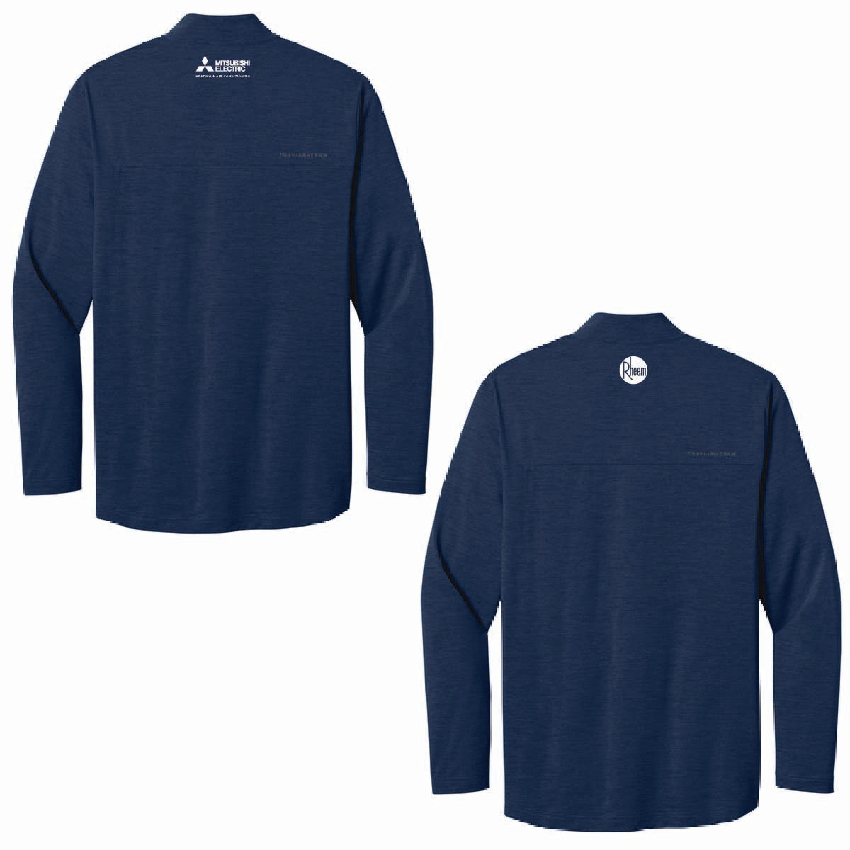 TravisMathew Men's Onward 1/4 Zip with C&L HVAC Logo