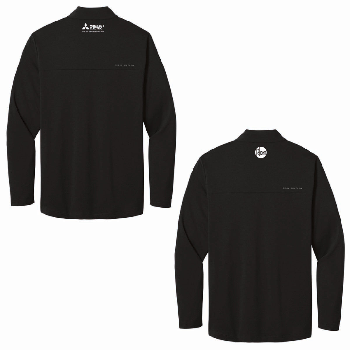 TravisMathew Men's Onward 1/4 Zip with C&L HVAC Logo