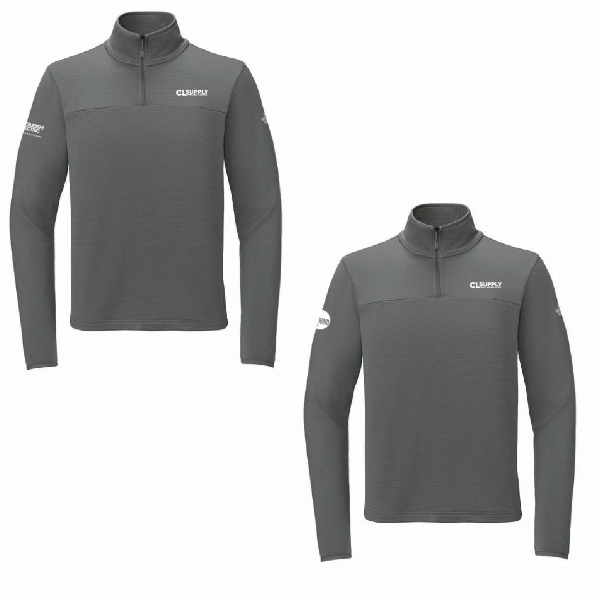 The North Face Men's Aim 1/4 Zip Fleece with C&L HVAC Logo