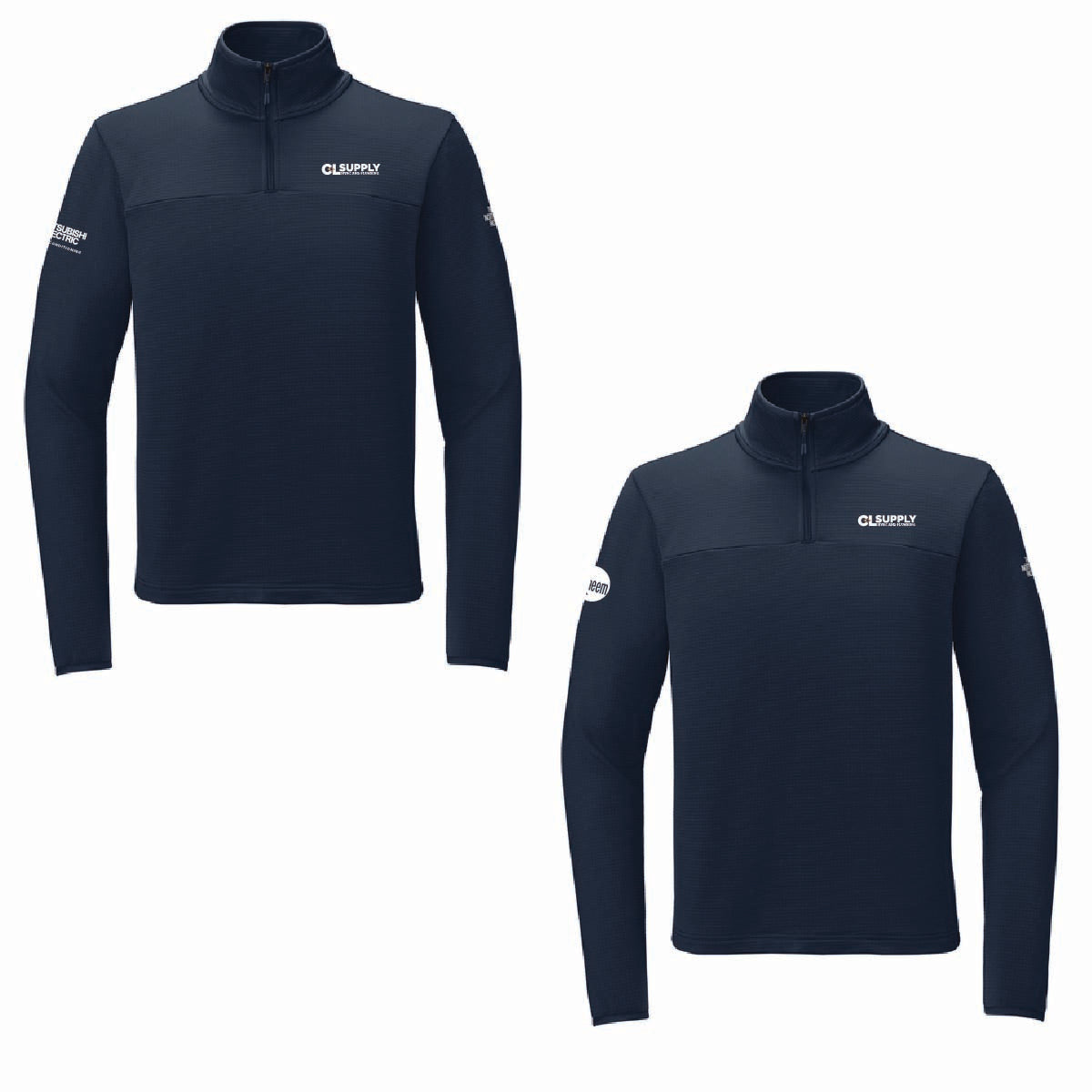 The North Face Men's Aim 1/4 Zip Fleece with C&L HVAC Logo