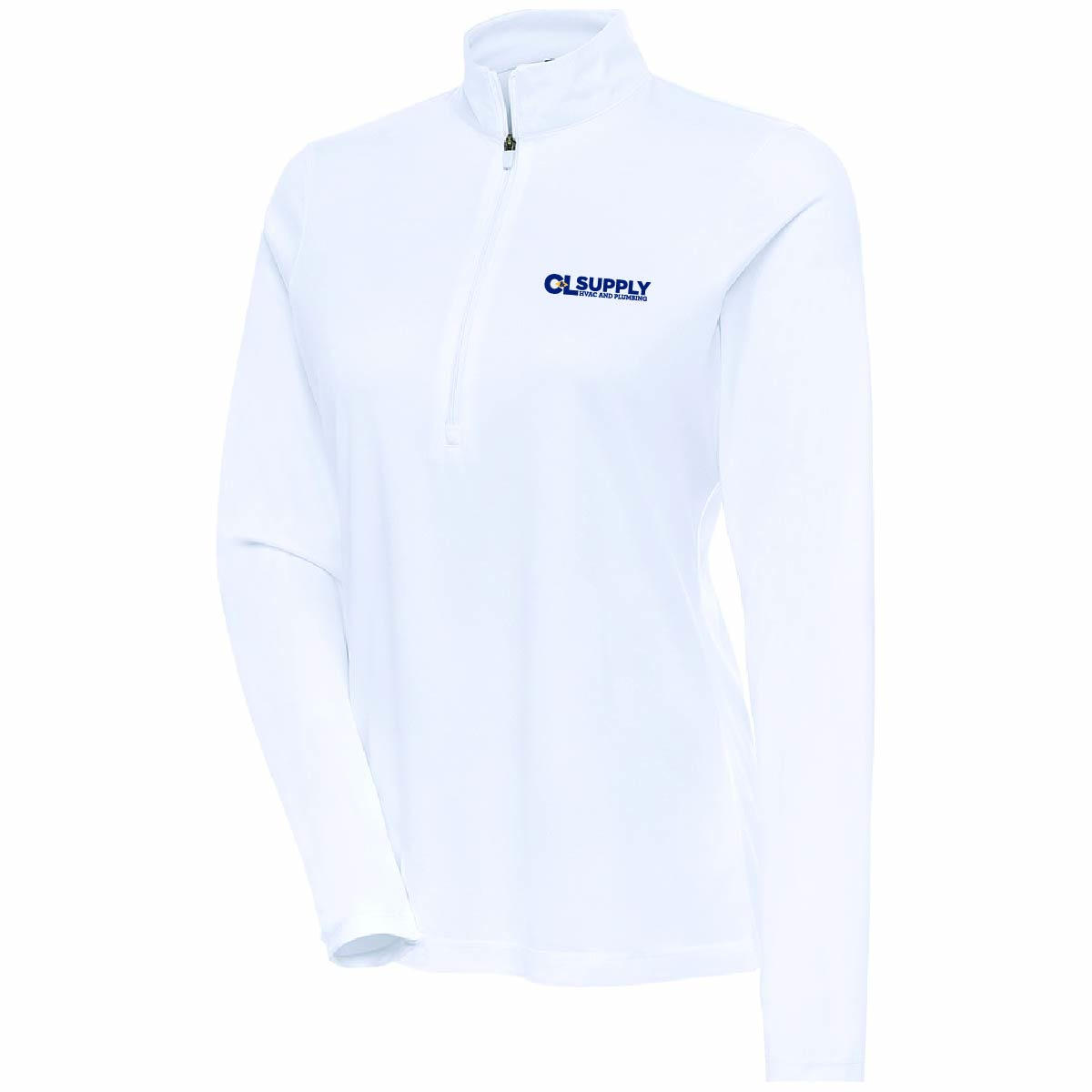 Antigua Women's Flex Pullover with C&L HVAC Logo