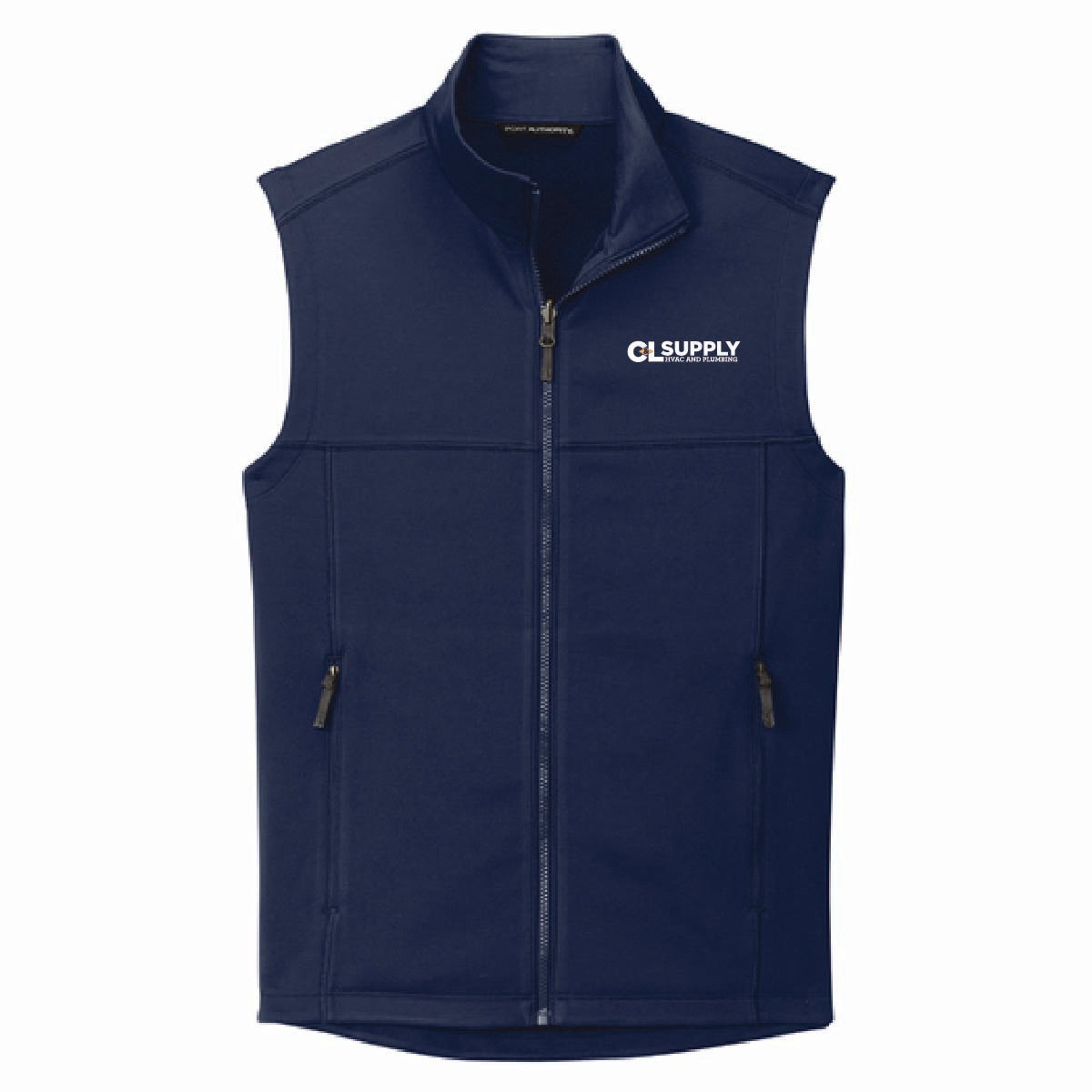 Port Authority Men's Smooth Fleece Vest with C&L HVAC Logo