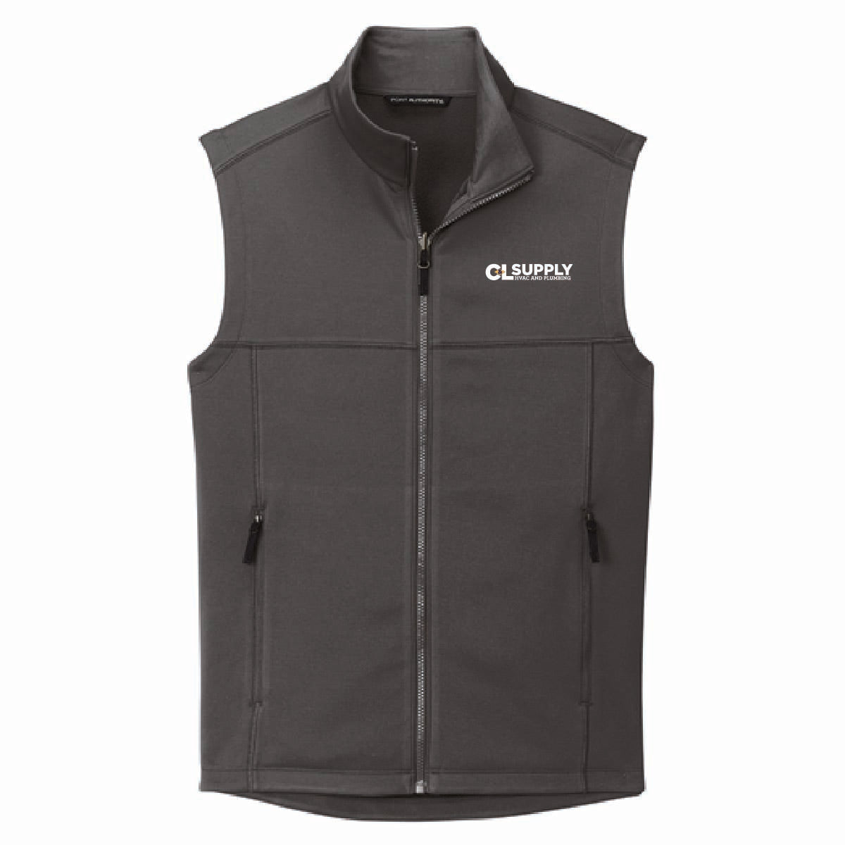 Port Authority Men's Smooth Fleece Vest with C&L HVAC Logo