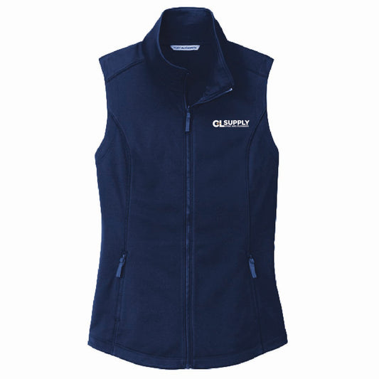 Port Authority Women's Smooth Fleece Vest with C&L HVAC Logo