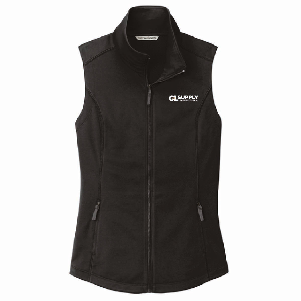 Port Authority Women's Smooth Fleece Vest with C&L HVAC Logo