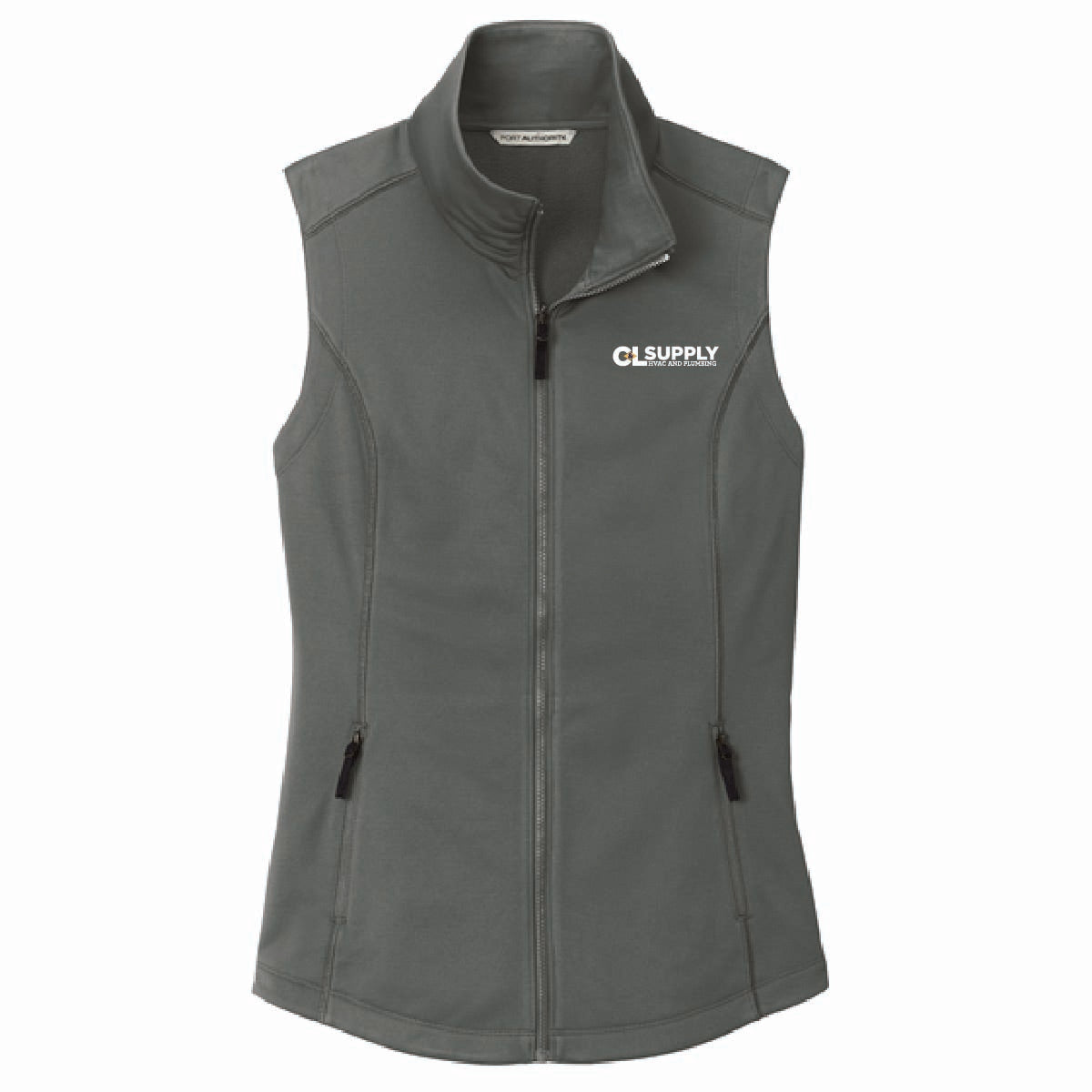 Port Authority Women's Smooth Fleece Vest with C&L HVAC Logo