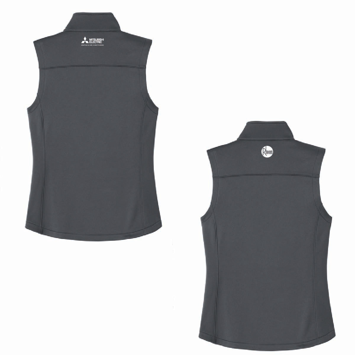 Eddie Bauer Women's Smooth Mid Layer Fleece Vest with C&L HVAC Logo