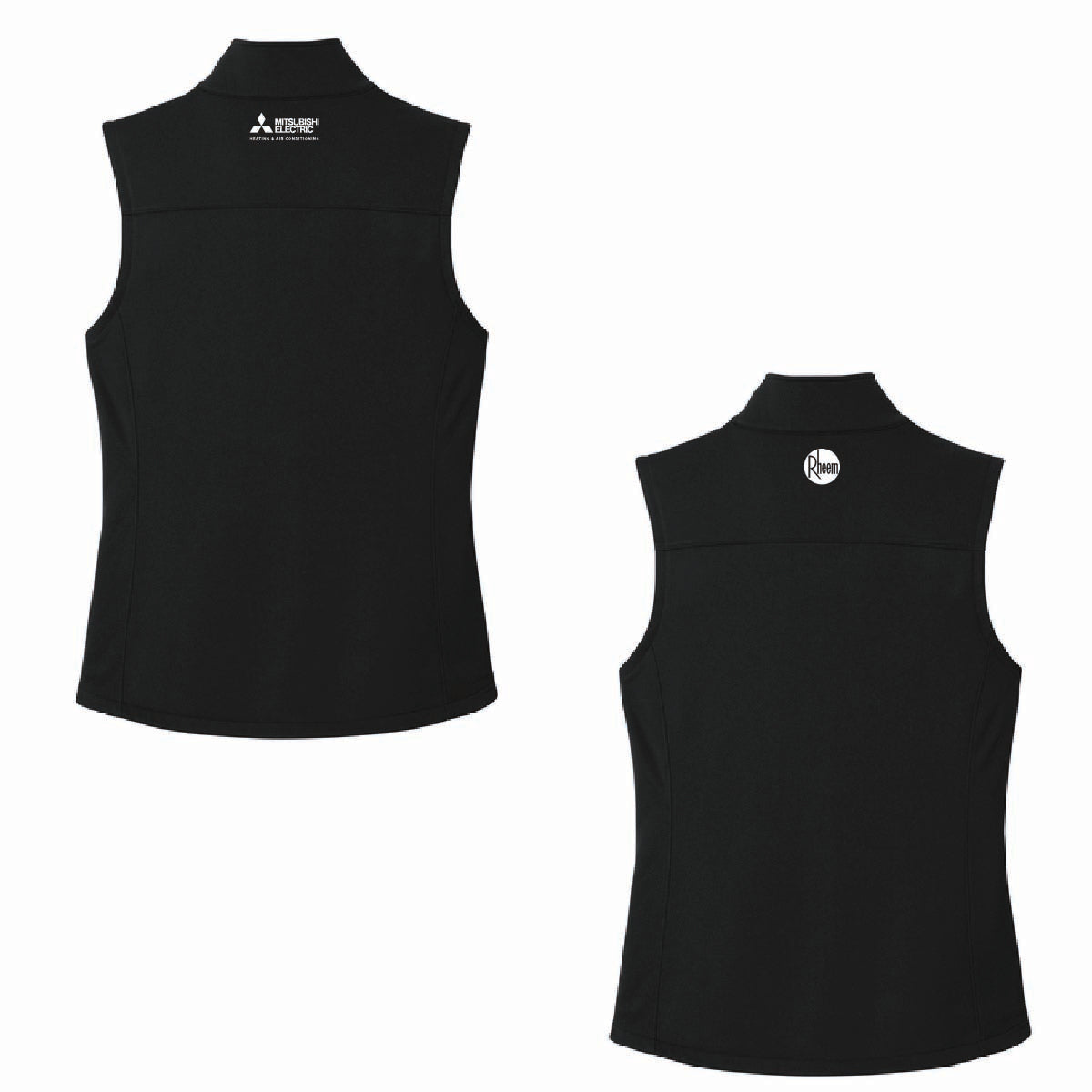 Eddie Bauer Women's Smooth Mid Layer Fleece Vest with C&L HVAC Logo